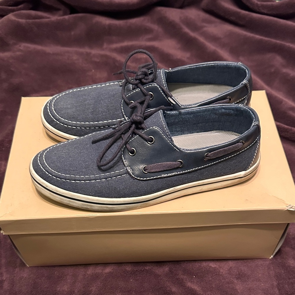 Mossimo Supply Co. Dark Blue Boat Shoes